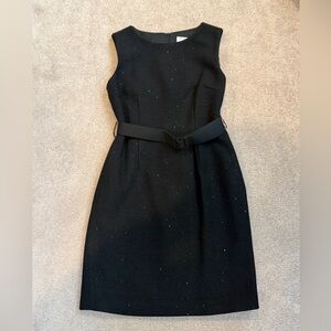 Trina Turk Black Knee Length Dress with Belt